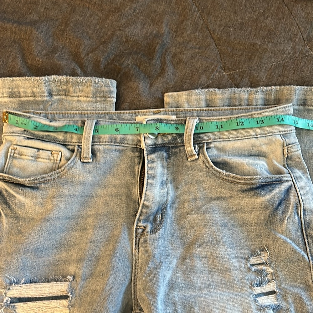 BME NWOT My Girl Light Patch Flare Jeans 7/27/34 - Picture 12 of 15